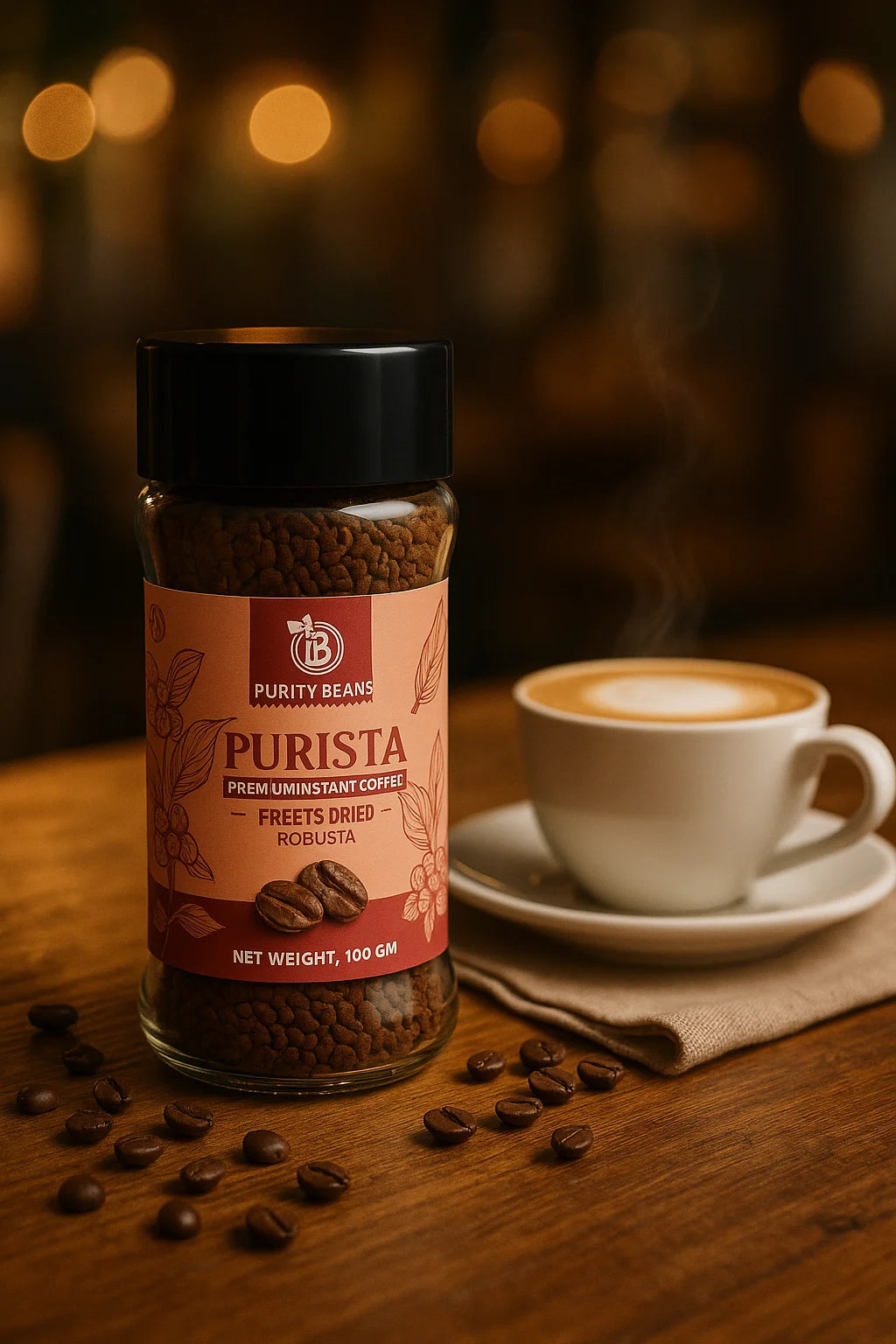 Purity Beans Purista Gourmet Freeze Dried Robusta Instant Coffee Granules – Buy Online India